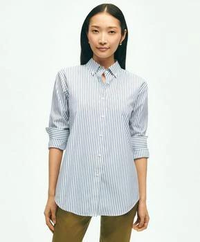 Brooks Brothers | Relaxed Fit Stretch Supima® Cotton Non-Iron Striped Dress Shirt,商家Brooks Brothers,价格¥350