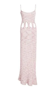 推荐Christopher Esber - Cross-Stitch Cutout Cotton-Blend Maxi Dress - Pink - L - Moda Operandi商品