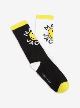 Marc Jacobs | MARC JACOBS Kids Smiley Logo Socks in Black,商家Childsplay Clothing,价格¥138