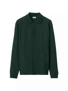 Burberry | Long-Sleeve Cotton Polo Shirt 