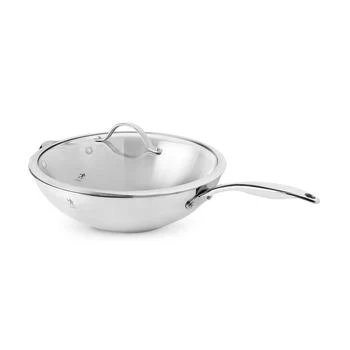 Henckels | Aragon 12.5-inch Stainless Steel Wok with Lid,商家Premium Outlets,价格¥636