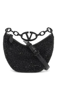 Valentino | Mini Vlogo Moon Bag Hobo Purse With,商家Premium Outlets,价格¥27583