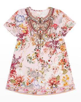 Camilla是什么牌子, Camilla | Girl's Flower Child T-Shirt Dress, Size 4-10商品图片 