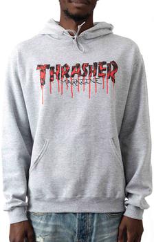 Thrasher | Blood Drip Logo Pullover Hoodie - Ash Grey商品图片,4.4折