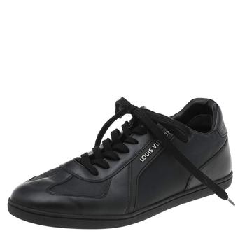 lv低帮鞋, [二手商品] Louis Vuitton | Louis Vuitton Black Leather Low Top Sneakers Size 38商品图片 7.5折, 满1件减$100, 满减