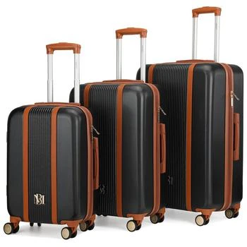 Badgley Mischka Luggage | Mia 3 Piece Expandable Retro Luggage Set STANDARD,商家Verishop,价格¥1595
