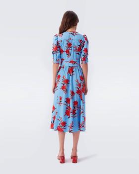 Diane von Furstenberg | Melissa Dress In Argos Medium Sky Blue商品图片,5.7折, 独家减免邮费