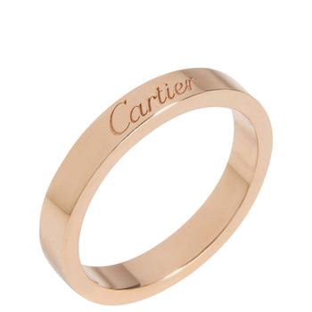 卡地亚戒指价格, [二手商品] Cartier | Cartier C De Cartier Band in 18k Rose Gold商品图片 6.8折