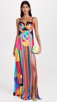 BruceGlen | Eve Anatomy Maxi Slip Dress,商家Shopbop,价格¥1456