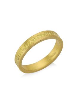 商品Eli Halili | Samaritan Engraved 22K Gold Ring,商家Saks Fifth Avenue,价格¥18527图片