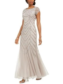 Adrianna Papell | Womens Sequined Maxi Evening Dress 2.6折起