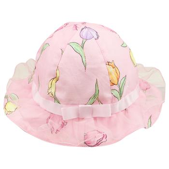MONNALISA | Pink Tulip Pattern Baby Hat商品图片,