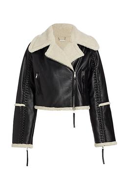 商品Jonathan Simkhai | Corinne Faux Fur & Faux Leather Jacket,商家Saks Fifth Avenue,价格¥5030图片
