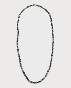 推荐Men's Eagle Eye Beaded Necklace, 28"L商品