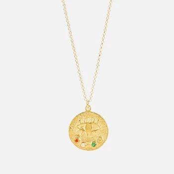 Hermina Athens | Hermina Athens Kressida Crystal Embellished Gold-Plated Necklace,商家MyBag,价格¥545