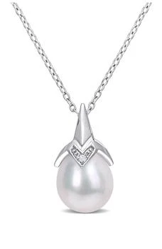 DELMAR | Diamond & Freshwater Pearl Pendant Necklace,商家Nordstrom Rack,价格¥436