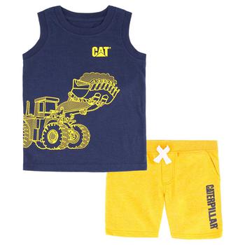 商品Little Boys Brand Graphics Muscle T-shirt and French Terry Shorts Set, 2 Piece图片