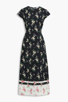 VIVETTA, VIVETTA | Floral-print crepe de chine midi dress商品图片 4.9折