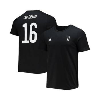 亚历山大王联名阿迪达斯, Adidas | Men's Juan Cuadrado Black Juventus Amplifier Name and Number T-shirt商品图片 