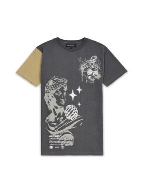 Reason Clothing | Napoleon Graphic Short Sleeve Tee - Grey商品图片,额外8折, 额外八折