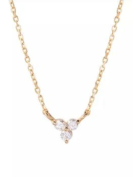 brook & york | Emery 14K Yellow Gold & 0.06 TCW Lab-Grown Diamond Pendant Necklace,商家Saks Fifth Avenue,价格¥2626