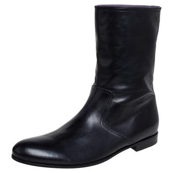 推荐Gucci Black Leather Chelsea Ankle Boots Size 41.5商品