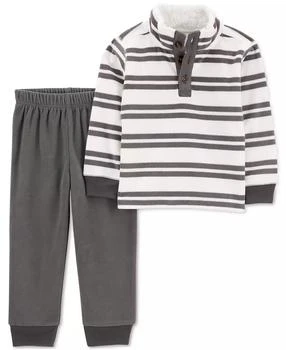 Carter's | Toddler Boys Striped Fleece Pullover & Pants, 2 Piece Set,商家Macy's,价格¥155