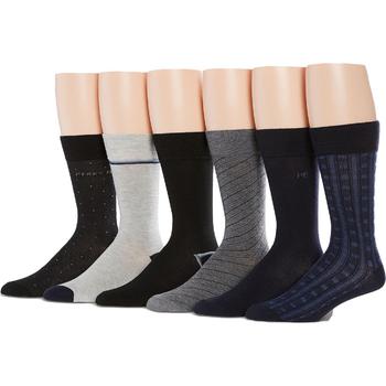 推荐Perry Ellis Portfolio Mens 6 Pack Speed Dry Crew Socks商品