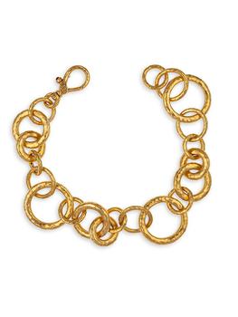 商品Gurhan | Hoopla 22K & 24K Yellow Gold Mixed-Link Bracelet,商家Saks Fifth Avenue,价格¥75130图片