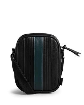 推荐Faux Leather Striped Flight Bag商品