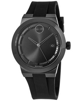 推荐Movado Bold Black Dial Black Silicone Strap Men's Watch 3600621商品