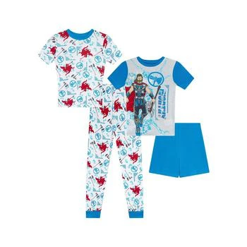 Thor | Big Boys T-shirts, Pajama and Shorts, 4-Piece Set,商家Macy's,价格¥164