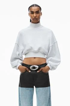 Alexander Wang | turtleneck sweatshirt in classic terry,商家alexanderwang,价格¥1473