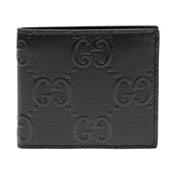 Gucci | GUCCI 男士黑色GG压纹钱包 645154-1W3AN-1000,商家Beyond Chinalux,价格¥5127