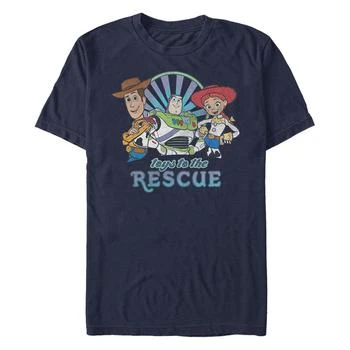 推��荐Disney Pixar Men's Toy Story Buzz Woody Jesse Toys to the Rescue, Short Sleeve T-Shirt商品