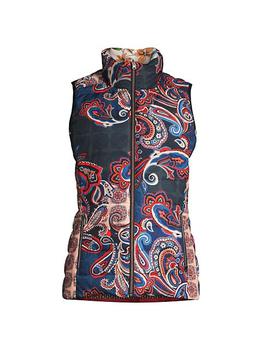 商品Johnny Was | Paizy Reversible Puffer Vest,商家Saks Fifth Avenue,价格¥2226图片