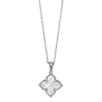 ADORNIA | Adornia Adornia Flower Mother of Pearl Necklace silver white,商家Premium Outlets,价格¥143