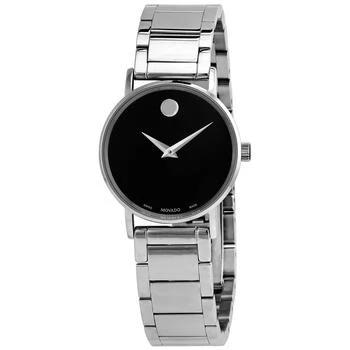 推荐Movado Unisex Watch - Quartz Black Museum Dial Silver Tone Bracelet | 0607234商品