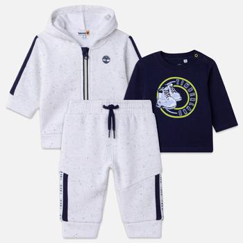 Timberland | Timberland Babies’ Cotton-Blend Jersey Hoodie, T-Shirt and Jogging Bottoms Set商品图片,7折