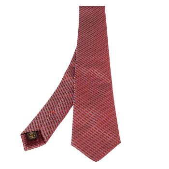 lv丝巾, [二手商品] Louis Vuitton | Louis Vuitton Red Diagonal Striped Silk Tie商品图片 6.7折