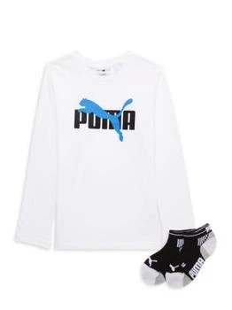 Puma | Little Boy’s 2-Piece Logo Tee & Socks Set,商家Saks OFF 5TH,价格¥75