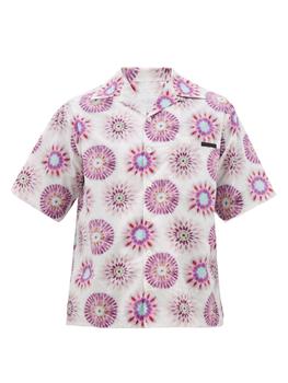 Prada | Tie dye-print cotton shirt商品图片,