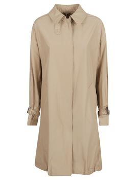 商品Brunello Cucinelli | Brunello Cucinelli Concealed Buttons Plain Raincoat,商家Italist,价格¥21682图片