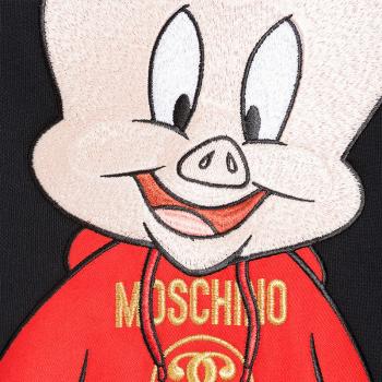 时尚莫斯奇诺卫衣女装, Moschino | MOSCHINO 黑色女士卫衣/帽衫 D1A0479-1027-1555商品图片 独家减免邮费