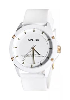 推荐Unisex Edgewood White and Gold Watch商品