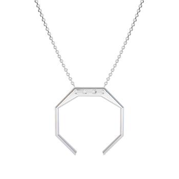 商品AME | Âme Angles 18K White Gold, Lab-Grown Diamond 0.28ct. tw. Medium Octagon Pendant Necklace,商家Premium Outlets,价格¥12722图片