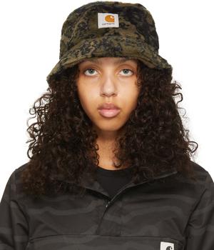 Carhartt WIP | Black & Green High Plains Bucket Hat商品图片,独家减免邮费