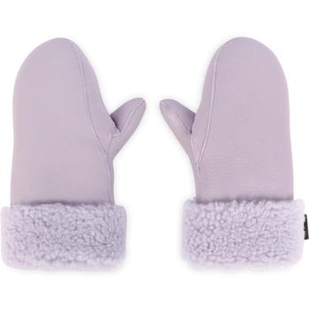 推荐Soft leather mittens in lavender商品