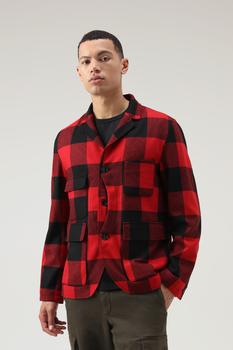 Woolrich | Buffalo Check Pattern Upland Blazer in Recycled Wool商品图片,