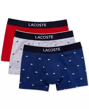 Lacoste | Lactose Men's 3-Pack Lifestyle All Over Print Trunks,商家Macy's,价格¥300